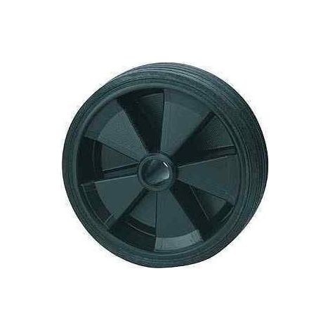 Galet jante plastique plein 160x40x20mm pour caravane et remorque