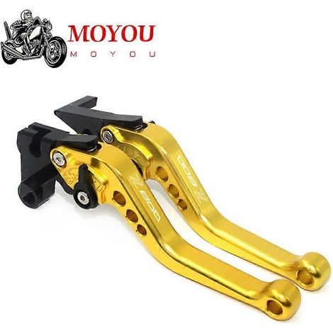 Leviers de frein et d'embrayage courts pour motos KAWASAKI Z800, Z800E et Z 800 E (versions 2013, 2014, 2015 et 2016) (1/4)