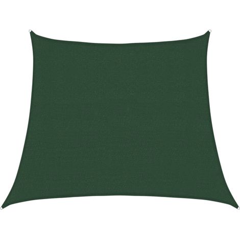 Maison Exclusive - Sonnensegel 160 g/m² Dunkelgrün 3/4x3 m HDPE