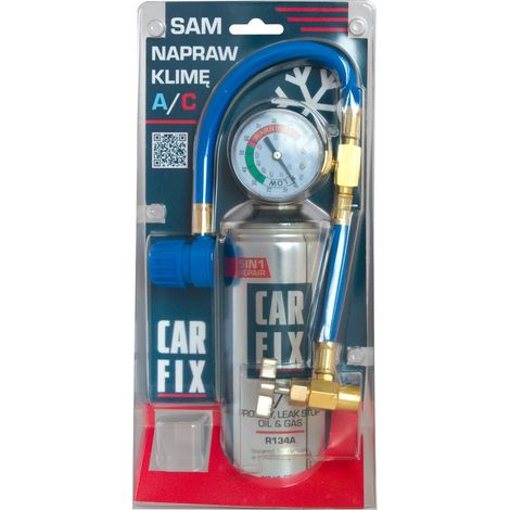 KIT DE GASOLINA 5 EN 1 235G R134A PARA COCHES 1995-2016 + MANGUERA DE PRESIÓN - CF Z-5AN