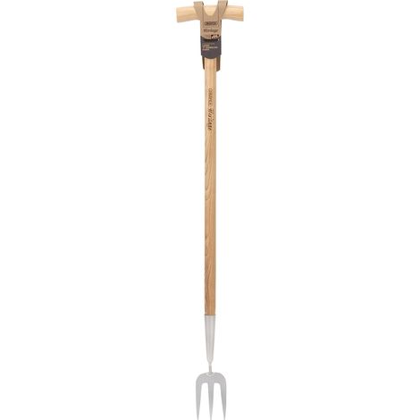 Draper 99031 Draper Heritage Stainless Steel Fork With Ash Long Handle