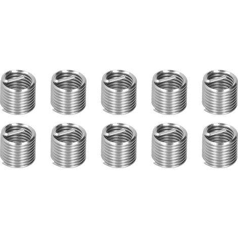Inserto filettato maschio-femmina riduzione, 10 pezzi, repair tool, in acciaio inox, dado riduttore M18x2.5/1.5 D, fissaggio filettato. (1/5)