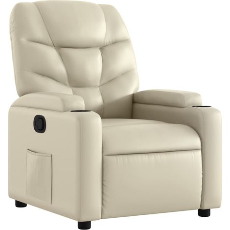 Maison Exclusive - Relaxsessel Creme Kunstleder