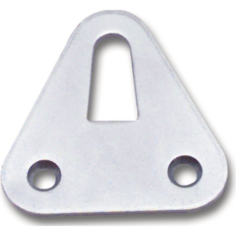 Aufhängeösen flache Form mit versenkten Anschraublöchern 47x47x2mm verzinkt