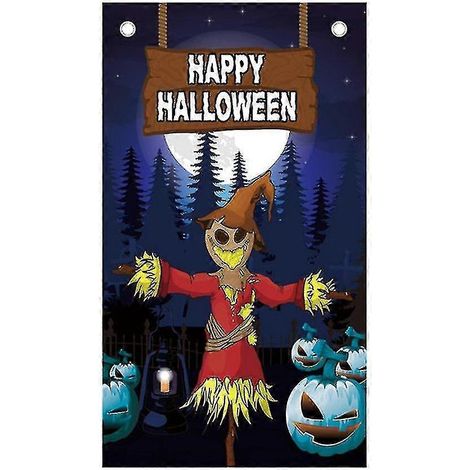 Halloween 3D Tür- und Fensterdekoration aus Stoff – Kreative Party-Türdekoration (1/3)