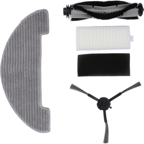 Pièces de Rechange Robot Aspirateur Vactidy Nimble T7 T8 : Lot de Brosses Principales, Brosses Latérales, Filtres et Serpillières Haute Efficacité (1/5)