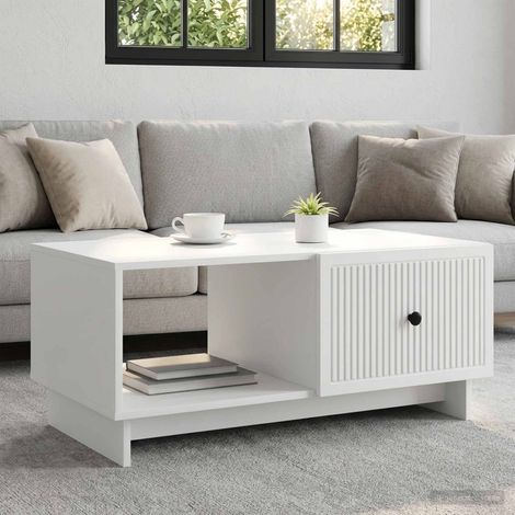 vidaXL Tavolino da salotto Bianco 90 x 50 x 40 cm Legno ingegnerizzato