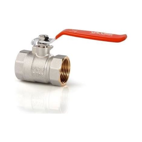 Valvola a sfera ORO nichelata con strozzatore a leva in acciaio (DSt) (versione NN) 1/2 pollice (1/4)