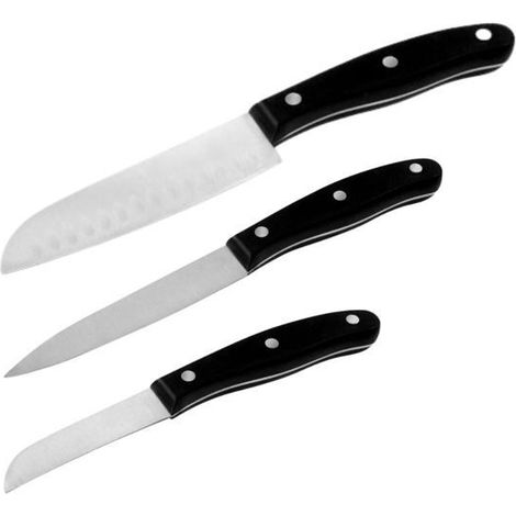 Set aus 3 Küchenmessern - NIROSTA - 20, 22 und 26 cm