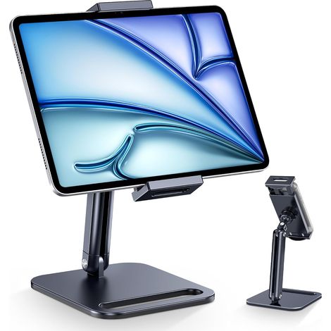 support de tablette en aluminium lourd pour bureau, pivotant 360°, compatible avec iPad Pro/Air/Mini, Galaxy Tab, Surface Pro, Kindle Fire de 14 à 27 cm (1/4)