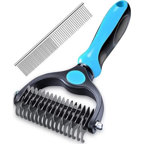 Brosse professionnelle extra-large – Élimination nœuds, protection sous-poil – Pour chien, chat à poil long (1/4)