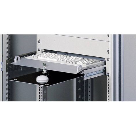 [NEUWERTIG] B-Ware Rittal 7281.035 19 Zoll Netzwerkschrank Schublade Tastaturschublade Lichtgrau (1/2)