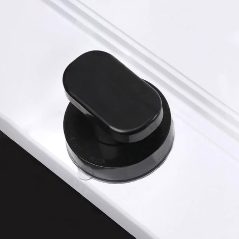 Poignée antichoc 2 pièces, poignée de porte et de fenêtre en verre, porte coulissante de salle de bain, poignée à ventouse sans trace et sans trou, ma (1/5)