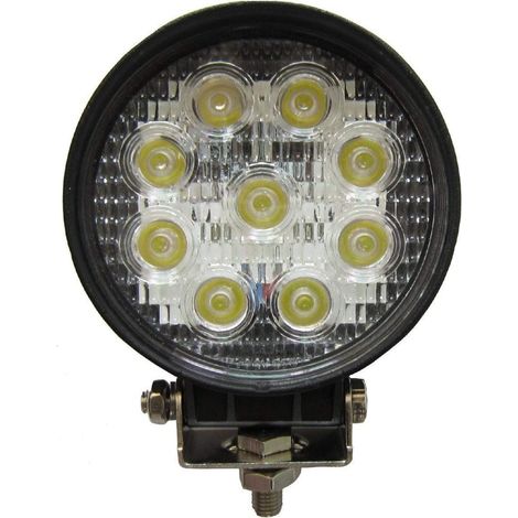 TEMPO DI SALDI Faro 27W Rotondo Faretto Led Da Lavoro 9 Led Da 3W Di Profondità Auto Barca (1/3)