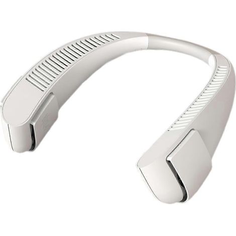 Freihändiger, tragbarer Ventilator mit USB-Anschluss, geräuscharm, mit Kopfhörerfunktion