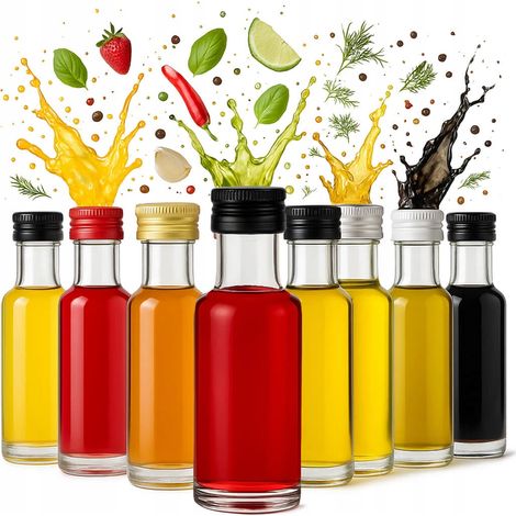 100x DORICA Glasflaschenbehälter 20ml für Tinkturenproben, Alkohollikör (1/5)