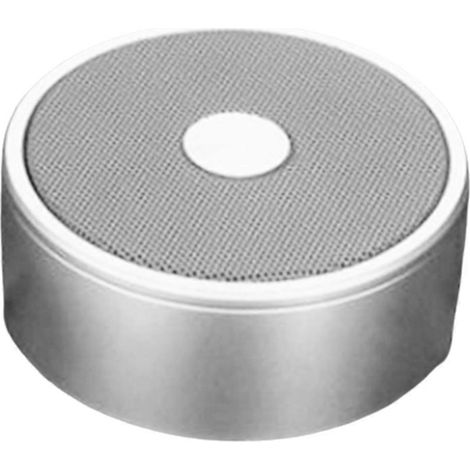 Sans Fil Charge Enceinte Bluetooth Mini Métal Material Enceinte, Stéréo Double Pairing Double TWS Système Argent (1/5)