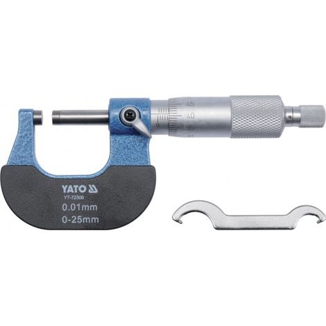 Strumento di misura yato yt-72300 precisione 0,01mm campo 0-25mm