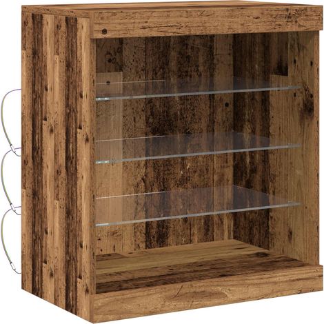 Maison Exclusive - Madia LED Legno vecchio 60,5 x 37 x 67 cm Legno multistrato