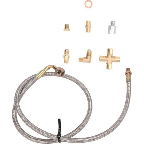 Turbo-Ölzulauf- und -ablaufset mit AN4 1/8PNT-Anschluss für T3/T4/T04E/T60/T61/T70