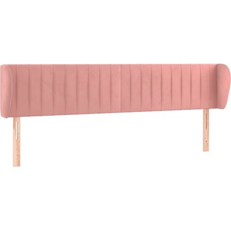 Maison Exclusive - Cabecero de terciopelo rosa 203x23x78/88 cm (1/5)