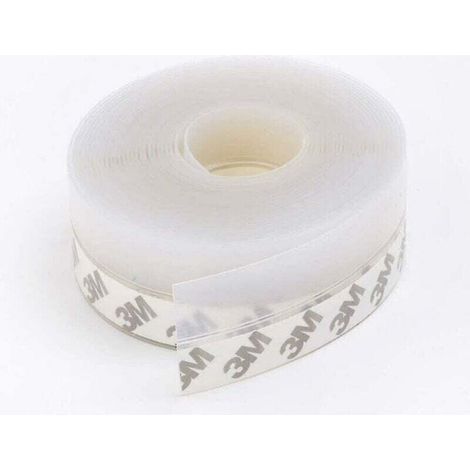 Striscia sigillante in silicone trasparente da 10 m - Antivento/Antipolvere/Impermeabile - Per la parte inferiore delle porte - Flessibile - Per proprietari di casa e appassionati del fai da te -Crezu