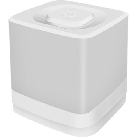 Veilleuse tactile rechargeable pour chambre et sommeil, éclairage chaud d'ambiance, blanc, 3 températures blanc/neutre/chaud, 1 pièce, 10x10x12.5 cm (1/3)