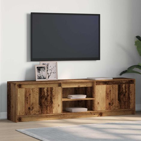 TV-Einheiten 2 pcs Braun 180 x 34 x 50 cm Holzwerkstoff