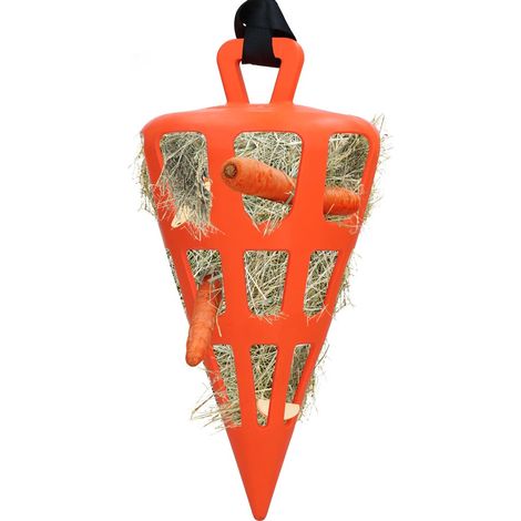 Fun & Flex Carrot ARANCIONE Alimentazione lenta fieno Cavallo Box (1/3)