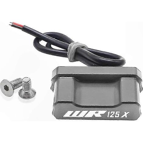Support de plaque d'immatriculation universel avec éclairage LED pour motos 2012-2016 (lumières LED grises) (1/5)