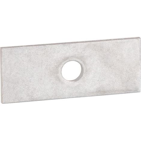 Plaque - Cale inox 30 x 74 mm pour rail profilé aluminium