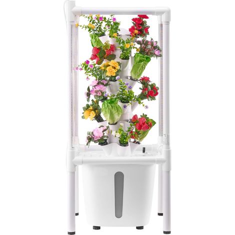 Tour de Culture Hydroponique 30 Trous, 6 Niveaux, avec Lumière de Croissance et Pompe à Eau pour Plantes d'Intérieur (1/5)