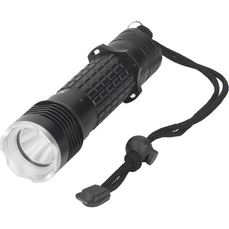 Lampe torche de plongée sous-marine étanche IPX8, ultra-lumineuse, LED, pour plongée en profondeur et grottes sous-marines. (1/5)