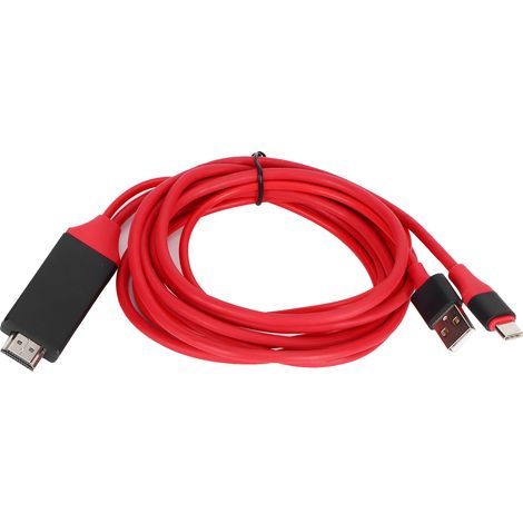 Adaptateur 4K Type-C vers HDMI pour téléphone ou ordinateur portable (convertisseur de câble audio/vidéo) (1/5)