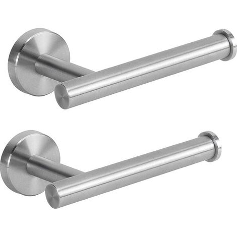 Toilet Paper Holder for Bathroom, 2 Pack, Rustproof Stainless Steel Wall Mounted Toilet Paper Holder for Bathroom, Kitchen, Powder Room MUMU (1/4)