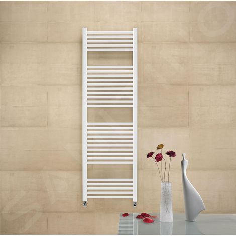 Zehnder Impa - Radiateur de salle de bains 1180 x 500 mm, droit, laqué blanc IMP-120-050 (1/4)