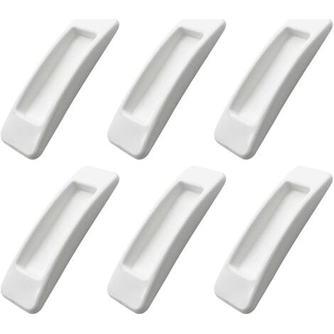 Lot de 6 poignées autocollantes pour porte et fenêtre de placard instantanées avec ouverture pratique - Poignée autocollante pour porte coulissante - Poignée auxiliaire de cuisine (1/5)