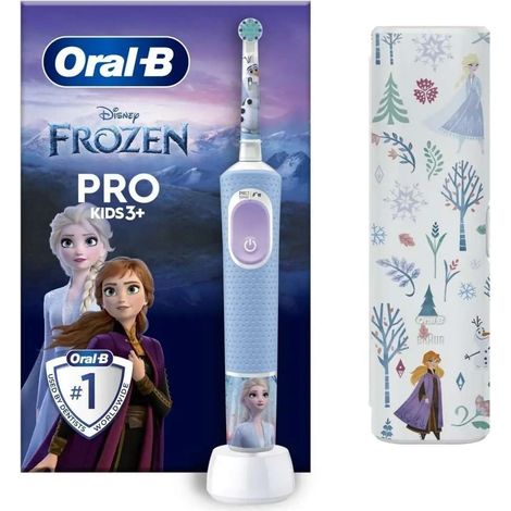Oral-B - Brosse à dents électrique Pro Kids Frozen, avec étui 8006540773338