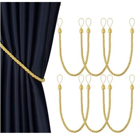 Lot de 6 embrasses de rideaux tissées à la main (1/5)