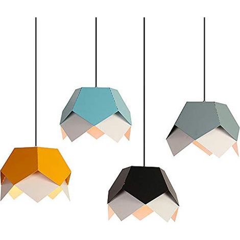 LUSTRE LED, LUSTRE SIMPLE EN FER FORGÉ, CONVIENT POUR SALON SALLE À MANGER,NOIR ABB 2CSA255908R9135