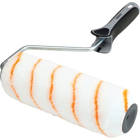Draper 9-Inch Long Pile Polyester Paint Roller with Soft Grip Handle for Smooth and Even Coats