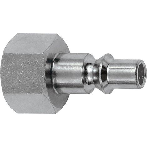 Riegler Nippel für Kupplungen NW 5,5, ARO 210, Stahl gehärtet/verz., G 1/2 IG (1/2)