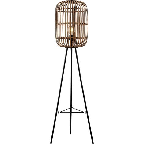 Floor Lamp 'Canyana' made of Wood for Living Room & Dining Room (1/5)