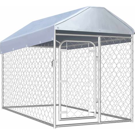 Maison Exclusive - Perrera de exterior con techo 200x100x125 cm (1/5)