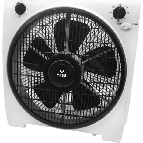 Ventilatore da tavolo da 30 cm e 50 W con timer da 60 minuti e griglia rotante - MARCA