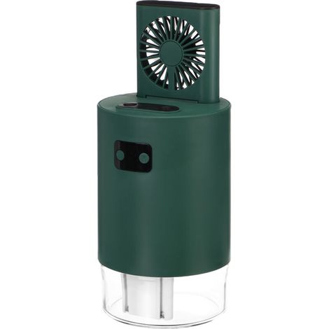 1000ML Portable été Ventilateur De Refroidissement USB Rechargeable Mini Humidificateur à Distance (Vert) (1/5)