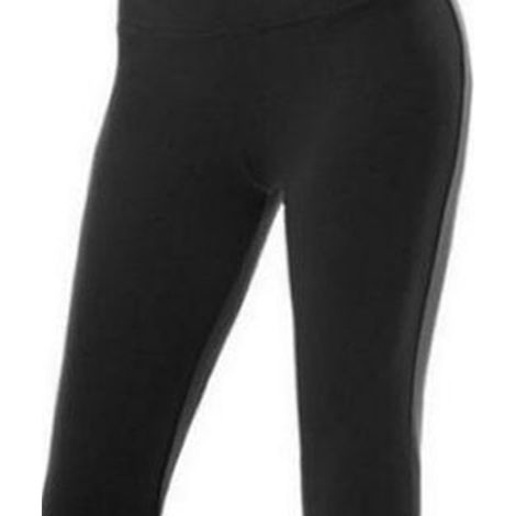 Pantalon de yoga doux et respirant, taille haute, jambes droites évasées, pour femme, idéal pour le sport, la course à pied et l'entraînement. Noir, taille L. (1/5)