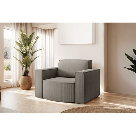 Sessel Designersessel PALMA in Stoff Scala Grau (1/3)