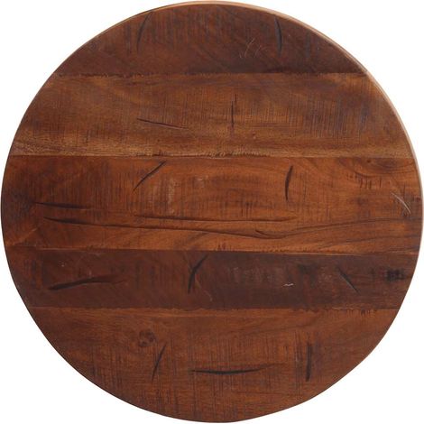 Dessus de table Dessus de bureau Plateau de table Ø 40x2,5 cm rond bois massif de récupération (1/5)