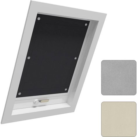 WOLTU Tenda Oscurante per Interni con Ventose. Tenda da Tetto senza Perforazione Nero 60x73 cm (1/5)